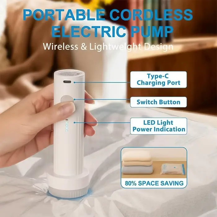 Pompe à vide électrique rechargeable