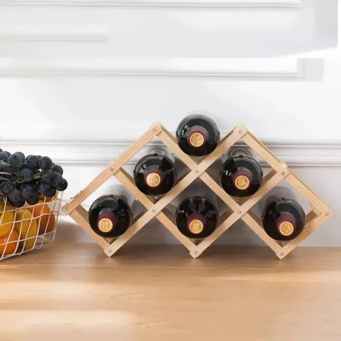 Étagère à vin en bois, meuble à vin pour salon