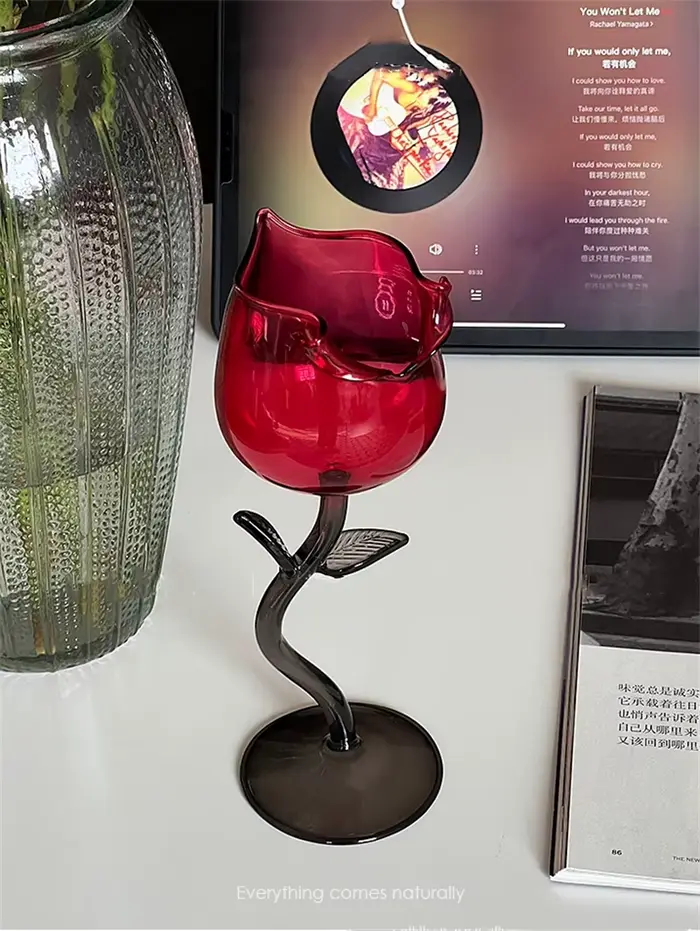 Grand verre à vin rouge monocouche