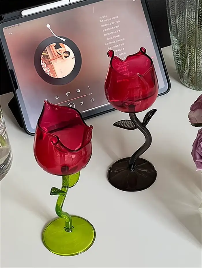 Grand verre à vin rouge monocouche