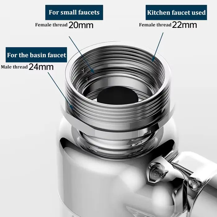 Robinet filtrant à bras robotique avec rotation à quatre vitesses