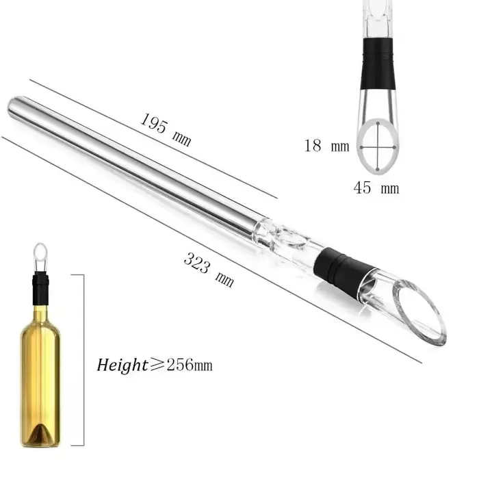 Verseur de vin en acier inoxydable avec refroidissement