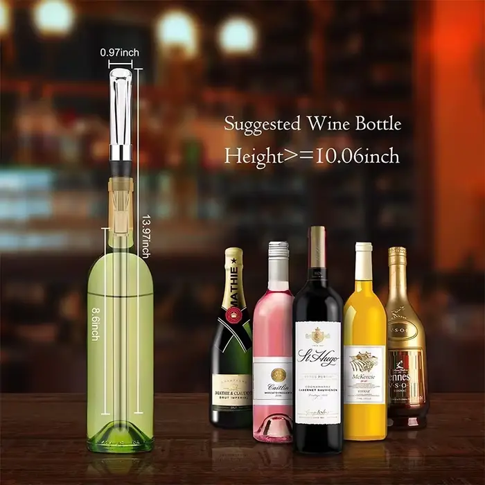 Refroidisseur de bouteille de vin 3 en 1 en acier inoxydable