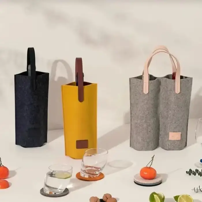 Sac à vin isolé en feutre