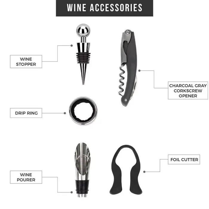Accessoires d'ouvreur de vin de luxe