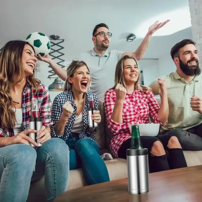 Réfrigérateur de bouteille de vin en acier inoxydable