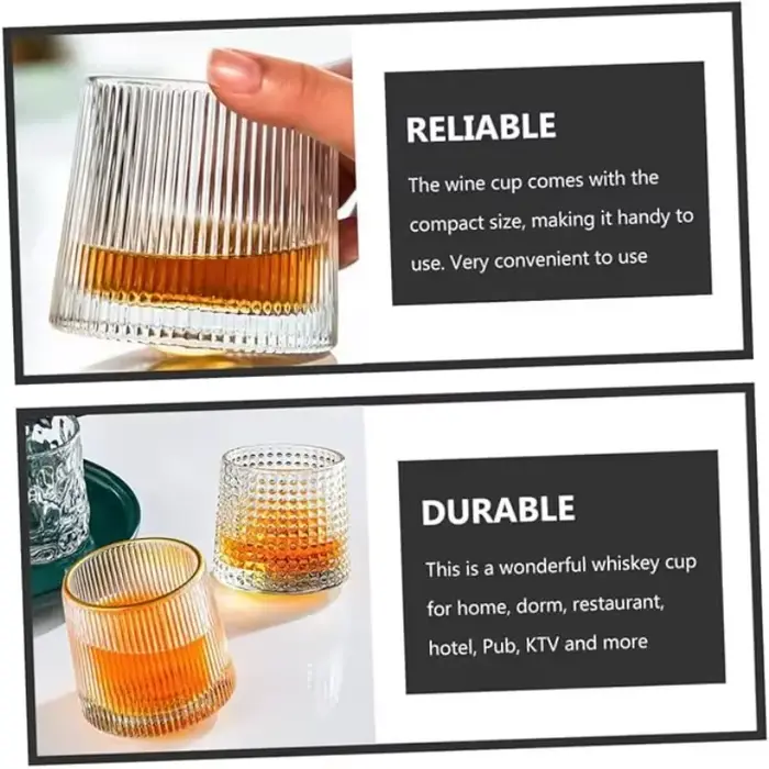 Verre à whisky rotatif créatif et novateur