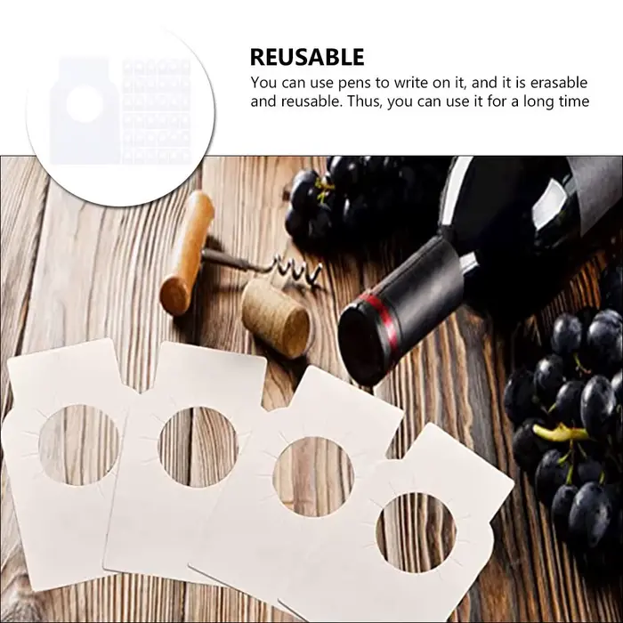 Étiquettes de bouteille de vin en PVC