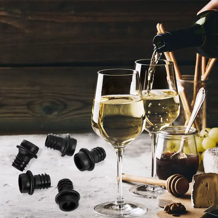 Bouchons de vin sous vide