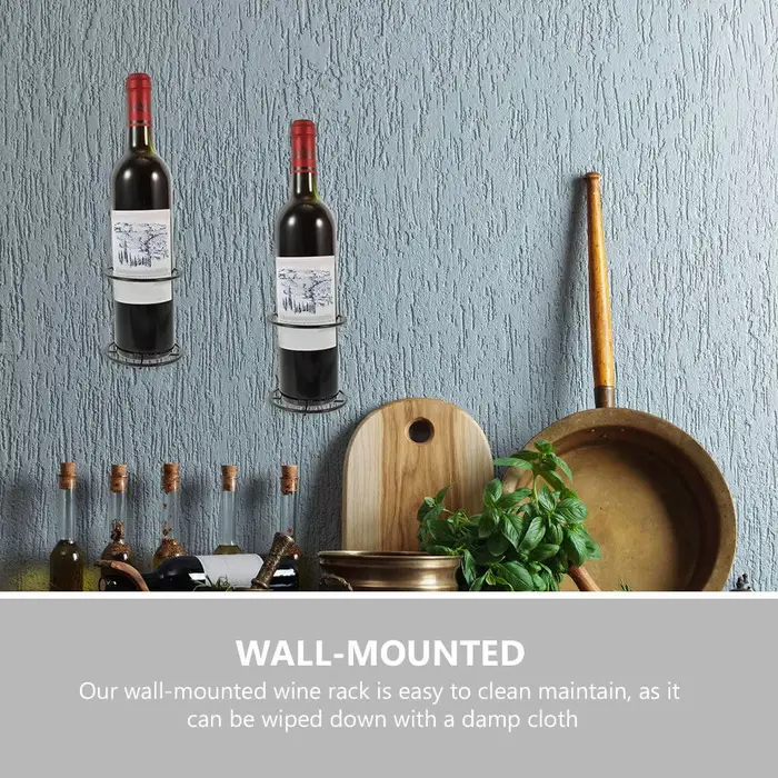 Support mural pour bouteille de vin