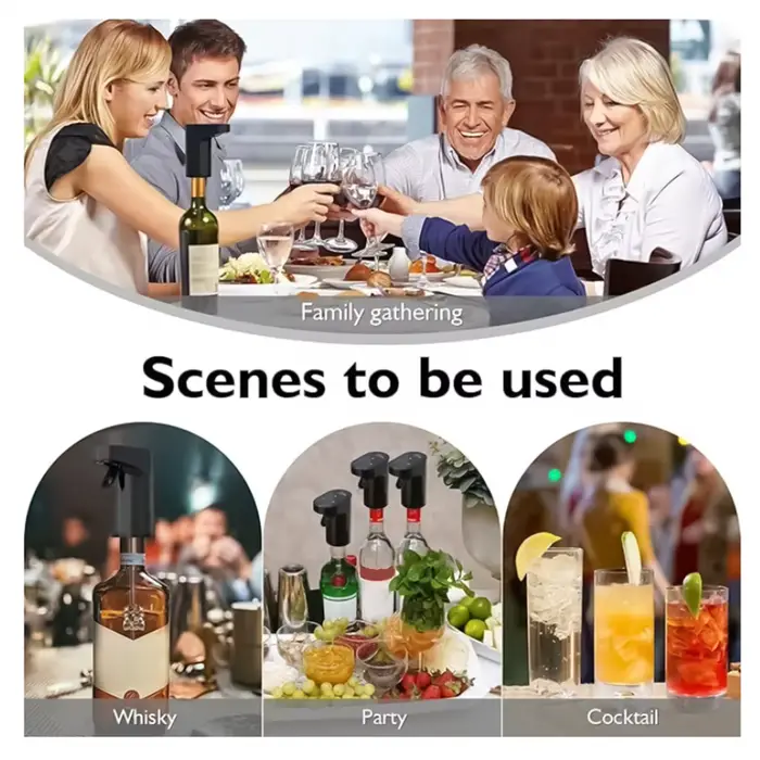 Ensemble de carafe à vin électrique