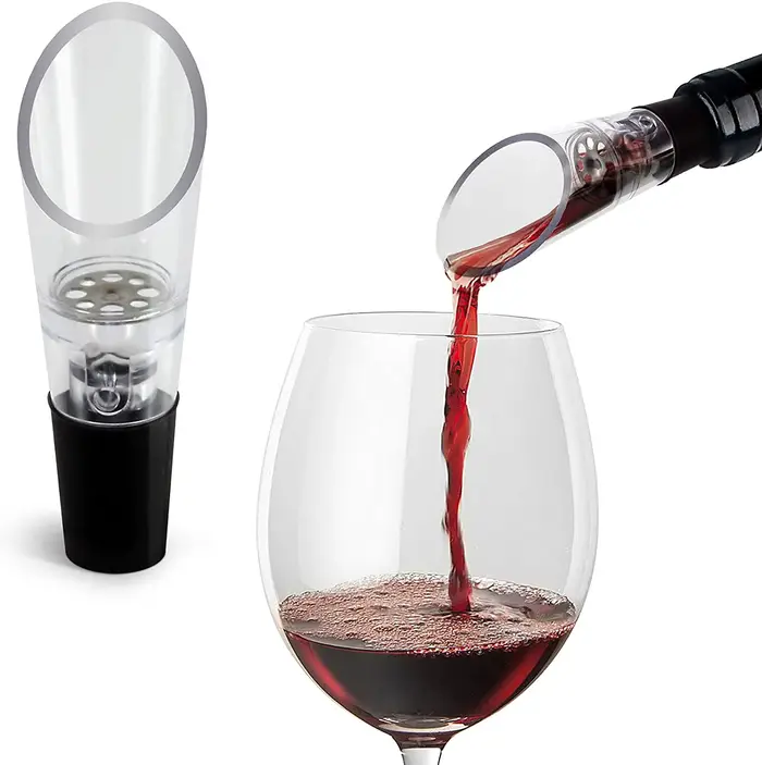 Aérateur de vin verseur décanteur bouteilles d'alcool bouchon bec
