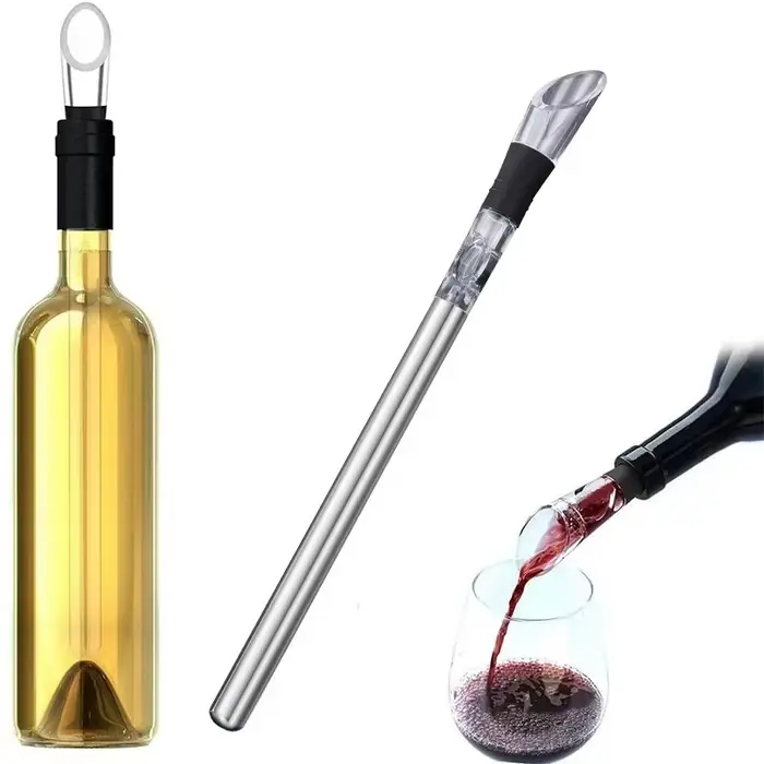 Refroidisseur de bouteille de vin 3 en 1 en acier inoxydable