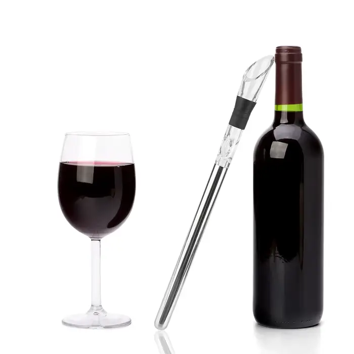 Refroidisseur de vin glacé refroidissement du vin avec verseur de vin + bouchon + coupe bâton