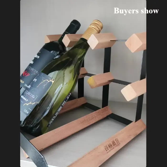 Casier à vin de rangement en bois Vintage