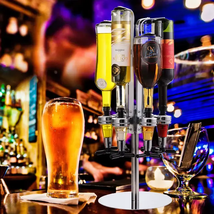 Distributeur de boissons rotatif français debout