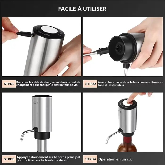 Aérateur de vin électrique