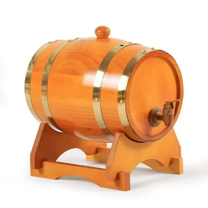 JUSTINLAU Baril à vin en bois 1
