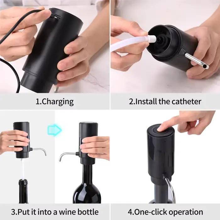 Distributeur d'aérateur de vin électrique Rechargeable