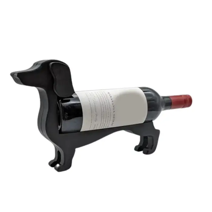 Teckel porte-bouteille de vin drôle comptoir bouteille de vin stockage casier à vin liqueur présentoir support maison Bar décoration