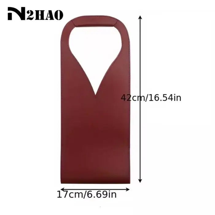 Sac cadeau de vin, porte-fourre-tout de vin en cuir réutilisable