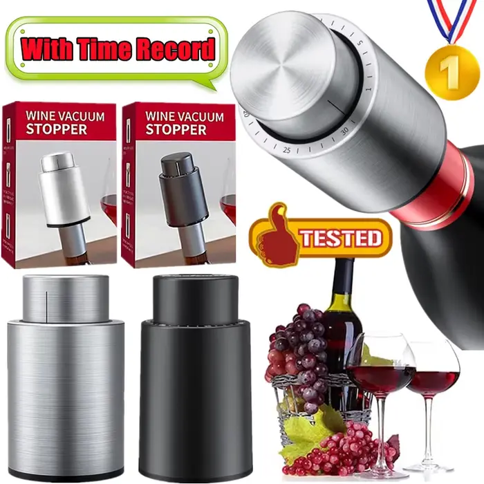Nouveau bouchon de bouteille de vin sous vide