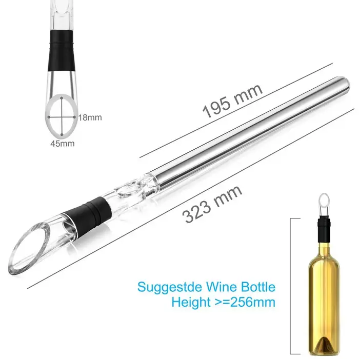 Bâton de refroidissement pour vin en acier inoxydable