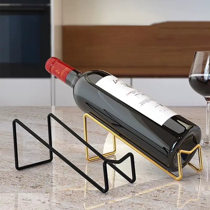Nouveau 1 paquet porte-bouteille de vin comptoir bouteille de vin présentoir support de stockage de vin Simple