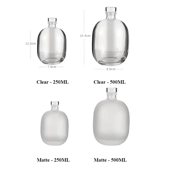 Carafe à vin en verre transparent/mat pour fête classique
