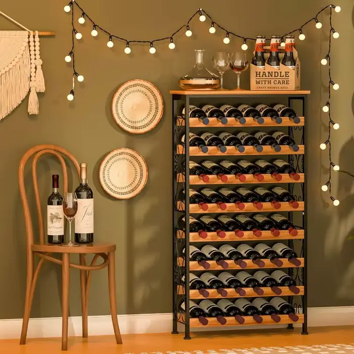 Casier à vin vertical commercial à 8 niveaux