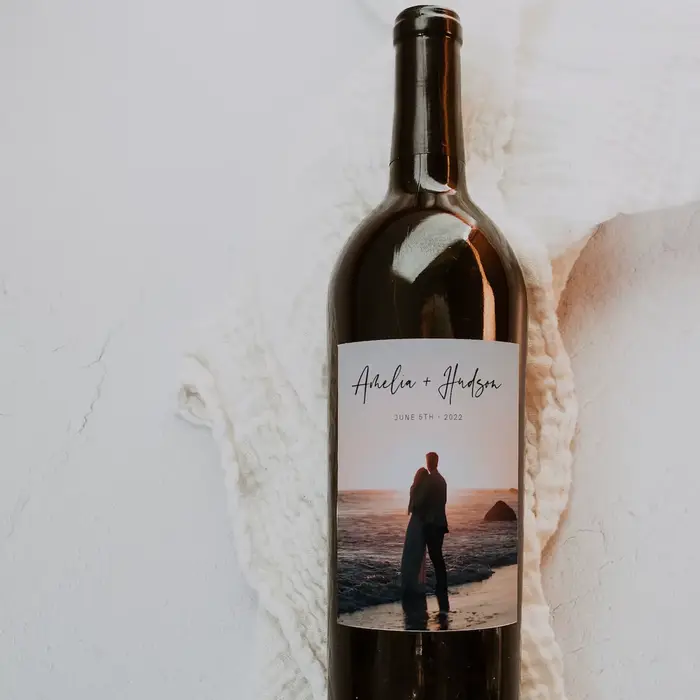 Étiquettes de vin, étiquette de vin photo
