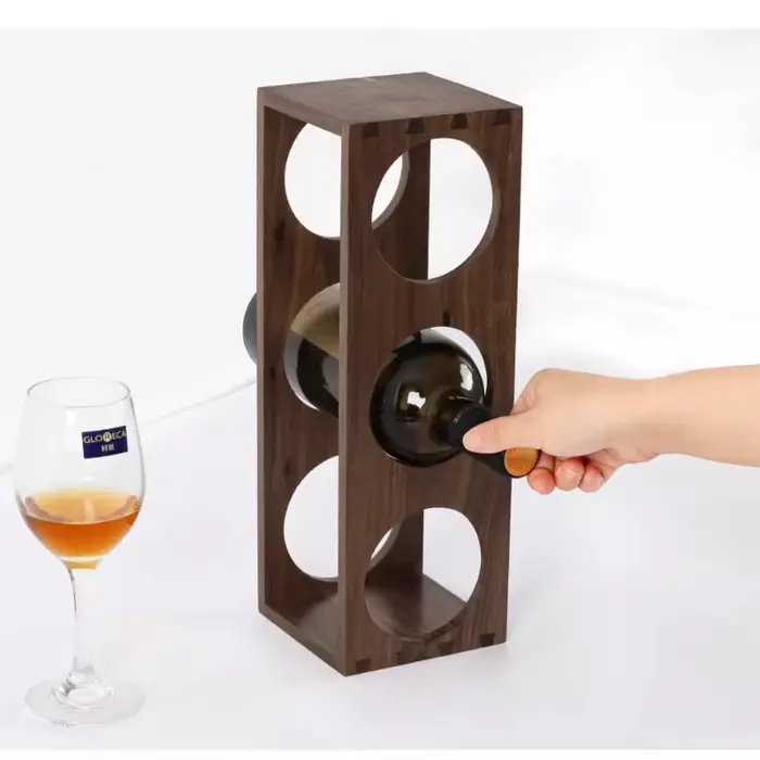 Support de casier à vin en bois massif