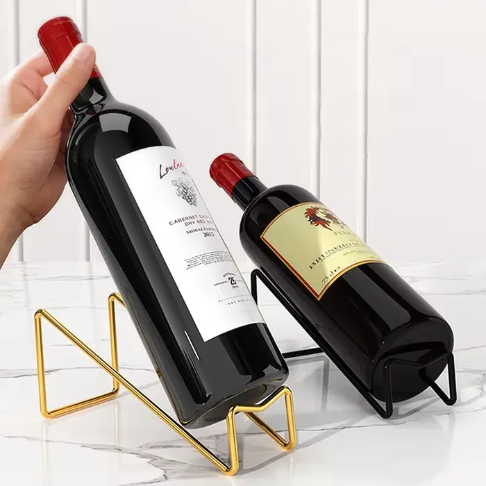 Nouveau 1 paquet porte-bouteille de vin comptoir bouteille de vin présentoir support de stockage de vin Simple