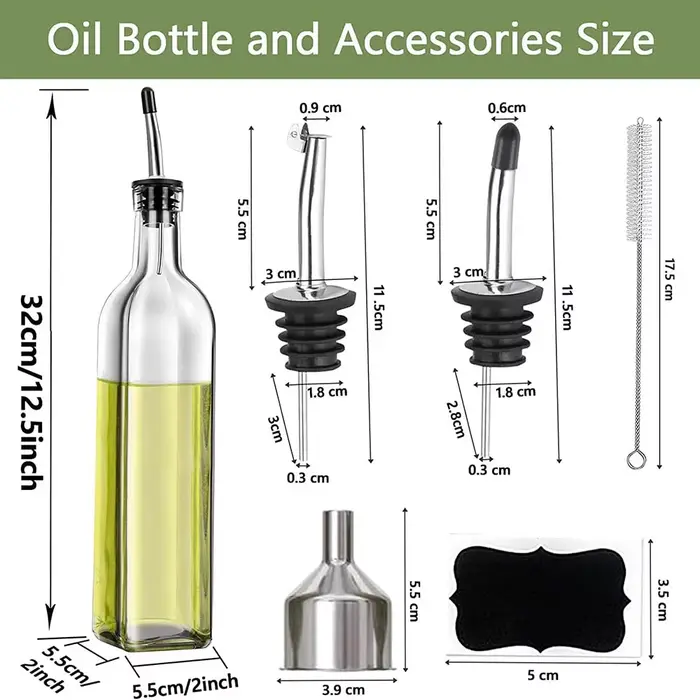 Bouteille distributrice d'huile d'olive