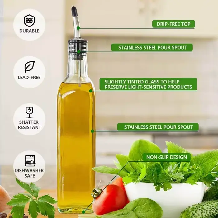 Bouteille distributrice d'huile d'olive