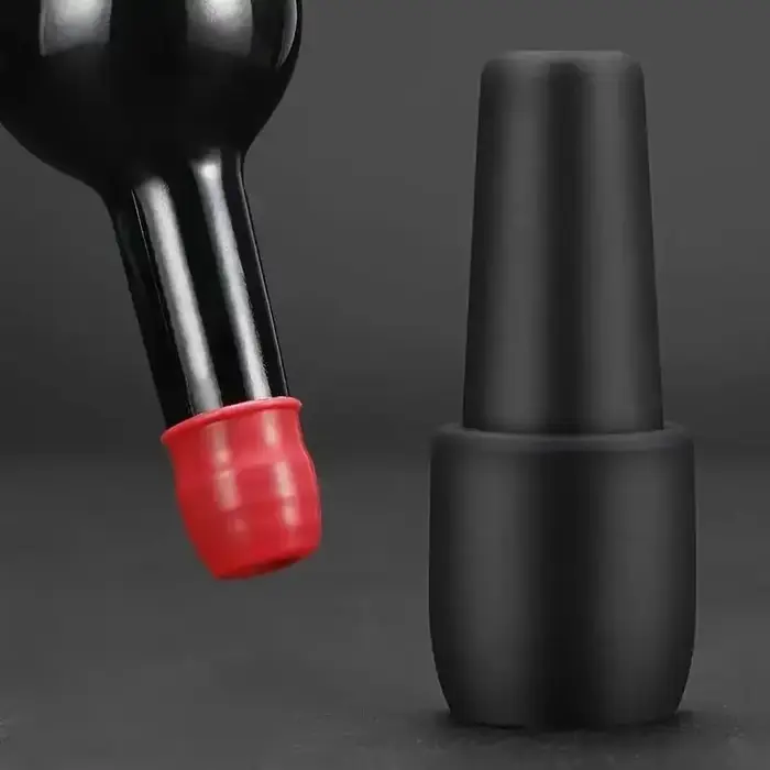 Bouchon de bouteille de vin rouge en silicone souple