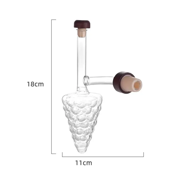 JUSTINLAU Aérateur de vin créatif en verre borosilicate