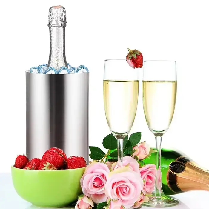 UPORS – seau refroidisseur de vin en acier inoxydable