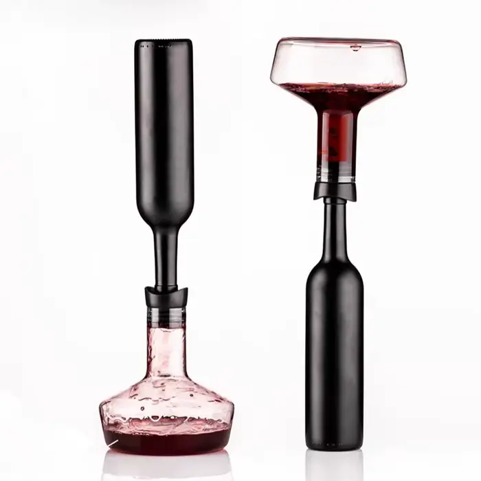 Décanteur à vin en verre cristal transparent sans plomb