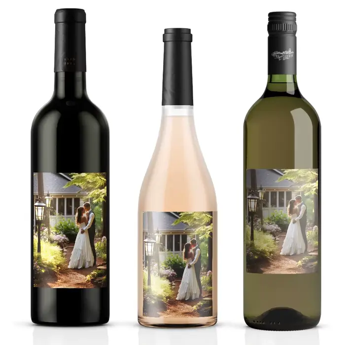 Étiquettes de vin de noël personnalisées