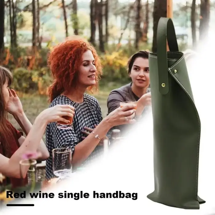 Sac d'emballage de vin réutilisable de luxe