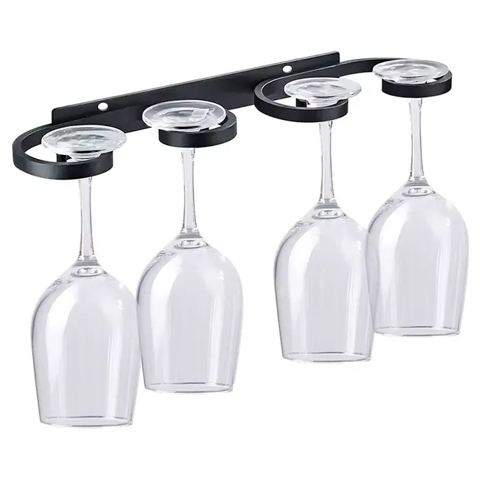 Porte-verre à vin mural en aluminium sans poinçon