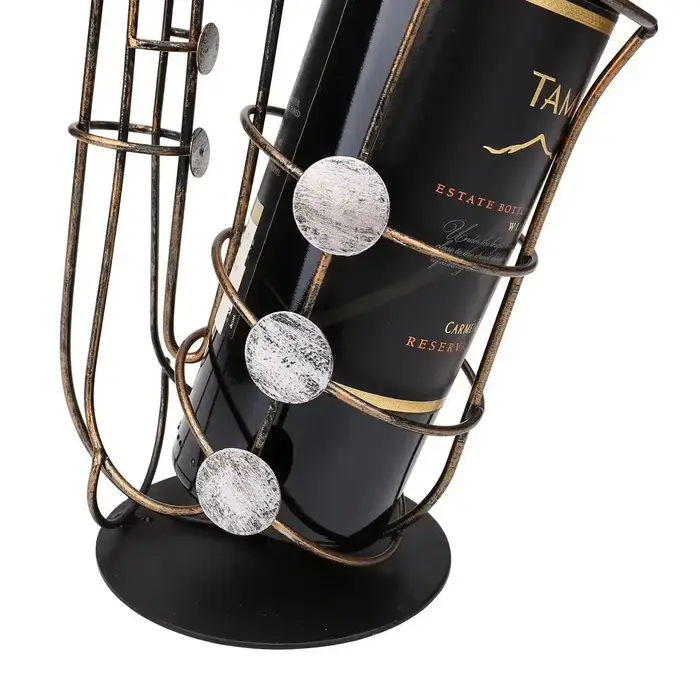 Style européen Simple lumière luxe en fer forgé casier à vin créatif décoration de la maison Club hôtel