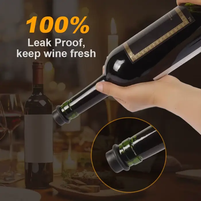 Bouchons de bouteille de vin sous vide