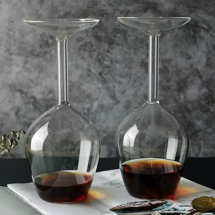 Verre à vin à l'envers pour scotch