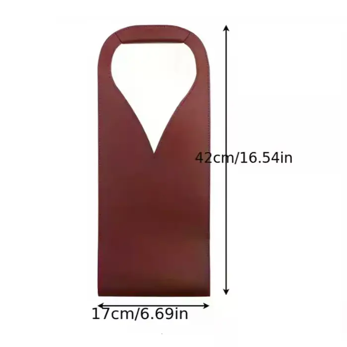 Sac cadeau de vin, porte-fourre-tout de vin en cuir réutilisable