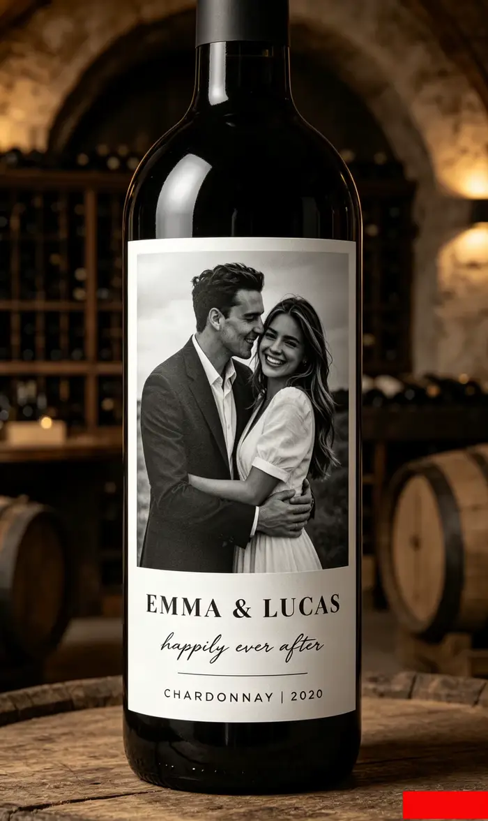 10 étiquettes de vin, étiquettes de vin photo