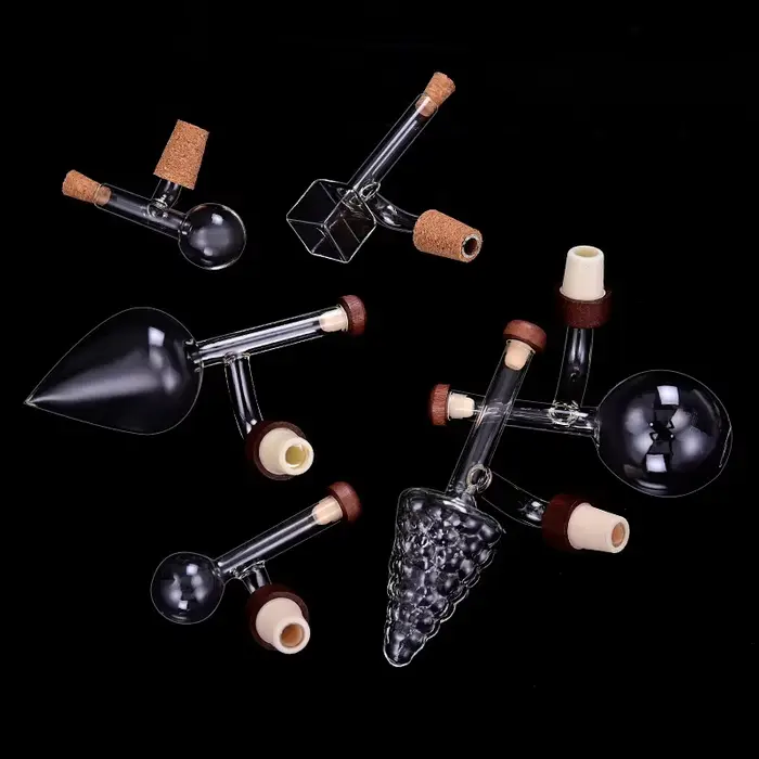 JUSTINLAU Aérateur de vin créatif en verre borosilicate