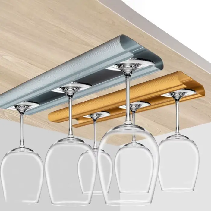 Support de verre à vin à l'envers en alliage d'aluminium